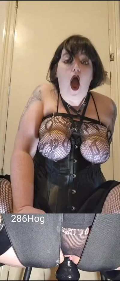 Goth cumdumpster has shit hole blown out to better take cock