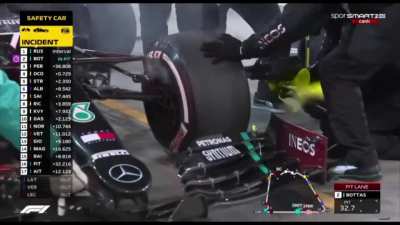 Mercedes' excellent double pit stop w/ f1 theme bad flute cover