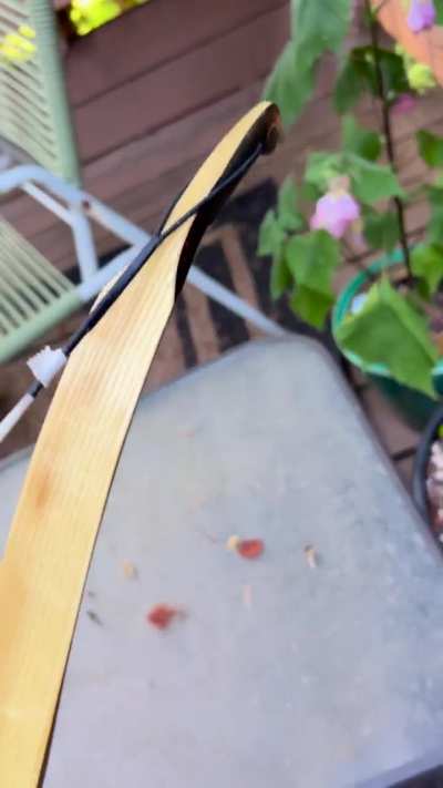 New war bow day! The marked lbs is wrong which is why they sold it (actually is 88@28”, 118@33”)