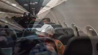 Passenger touched 2 flight attendants breasts, before punching a flight attendant. Gets duct taped to seat.