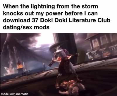 imma bout to go Kratos on him