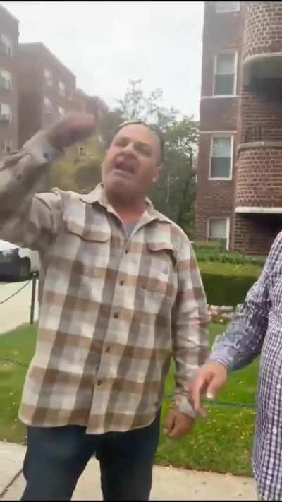New Yorker confronts man tearing down kidnapped children posters