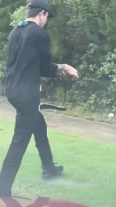 Helping out a turtle