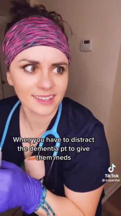 How to distract a dementia patient