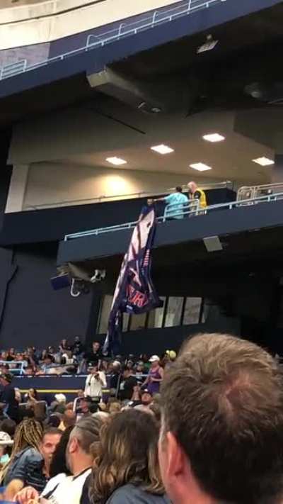 Tampa Bay Rays game last night had some entertainment