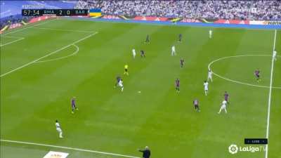 Beautiful ball possession from Real Madrid during El Clásico