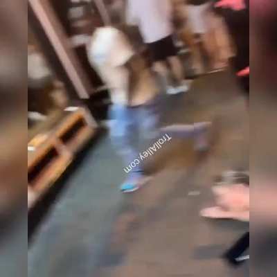 Woman Gets Hit In The Face After Confronting Man Who Hit Her Sister