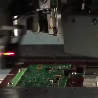 Machine that checks the connections on a circuit board
