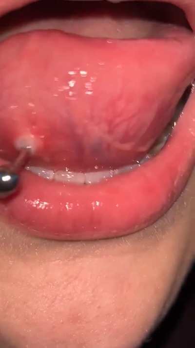 TRIGGER WARNING: TONGUE RING