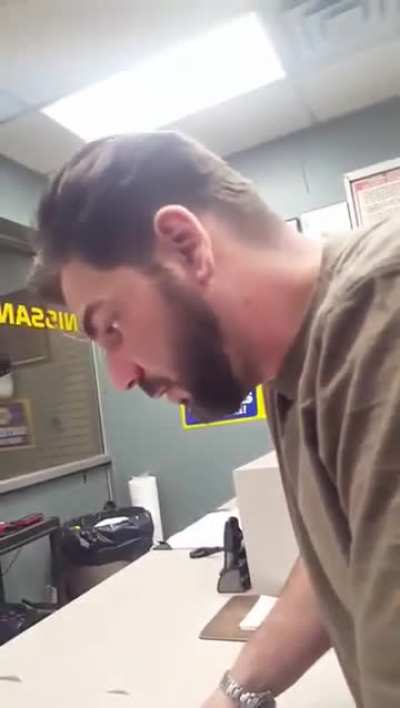 Husband finds out he's having triplets 