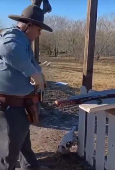 Mingus Reynolds winning Texas Tech’s 11th NCAA National Championship in Wild West Mobility Shooting.