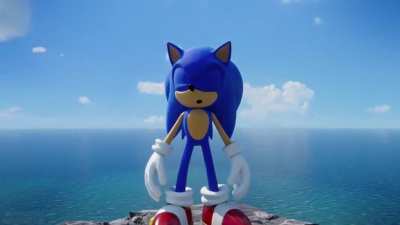 Someone from the future sent me a short clip from a Sonic Frontiers review in the future when it releases!!!