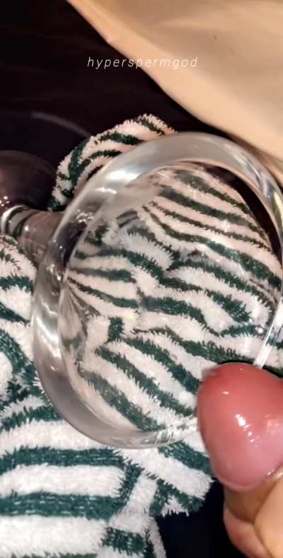 Stream into glass