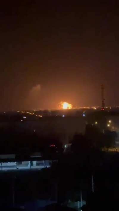 Ukrainian drone hits reportedly an oil refinery in Slavyansk-na-Kubani, Russia. 27 April 2024
