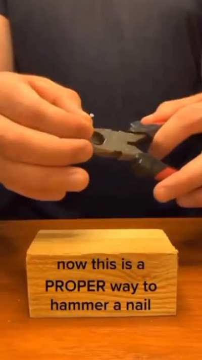 How to hammer a nail
