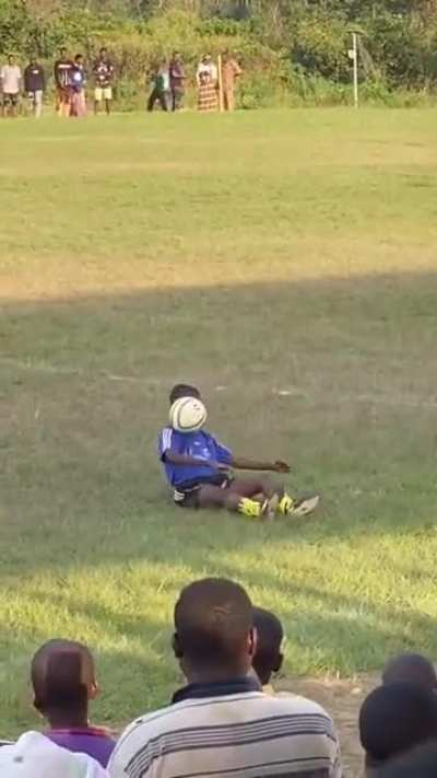 Boy displays exceptional skills.