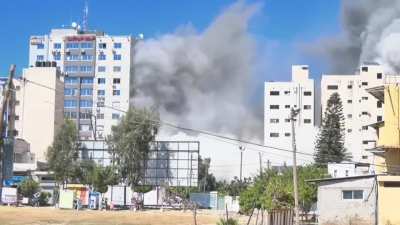 Israeli airstrike targets building that hosts Al-Jazeera and Associated Press in an attempt to silence the media.