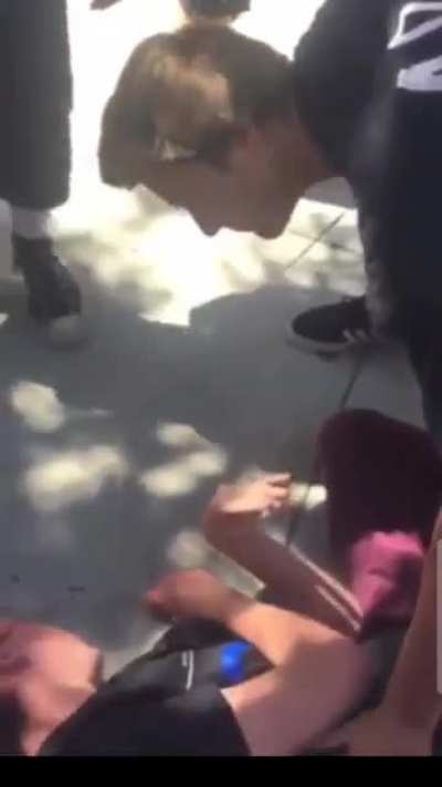 he was fighting a blind kid