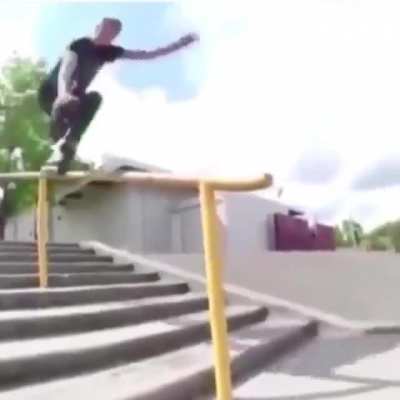 HMFT after I grind this rail with a rollerblade