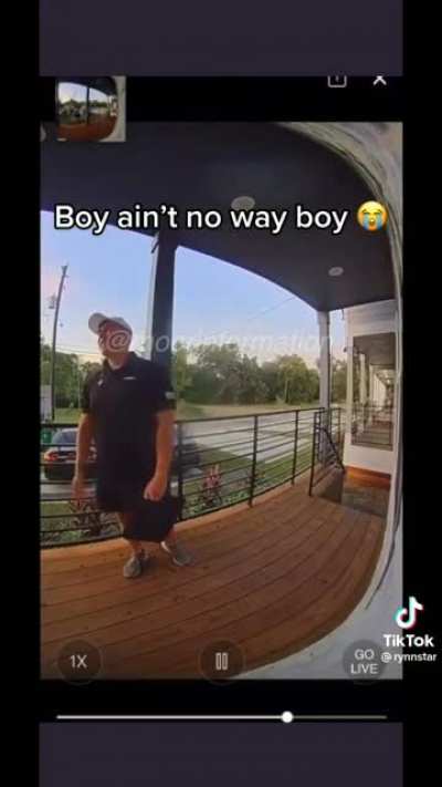 door to door salesman says the n word