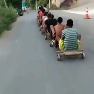 Ball bearing street roller coaster