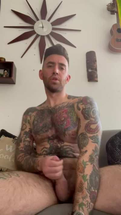 Right before I covered my chest in cum…
