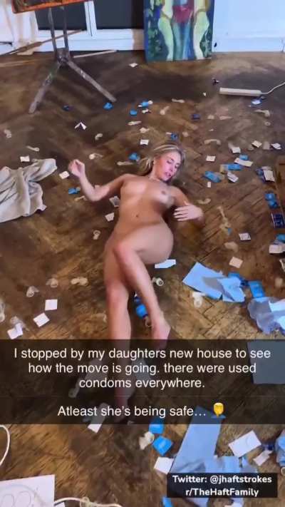 My daughter moved out recently and it seems she is enjoying herself