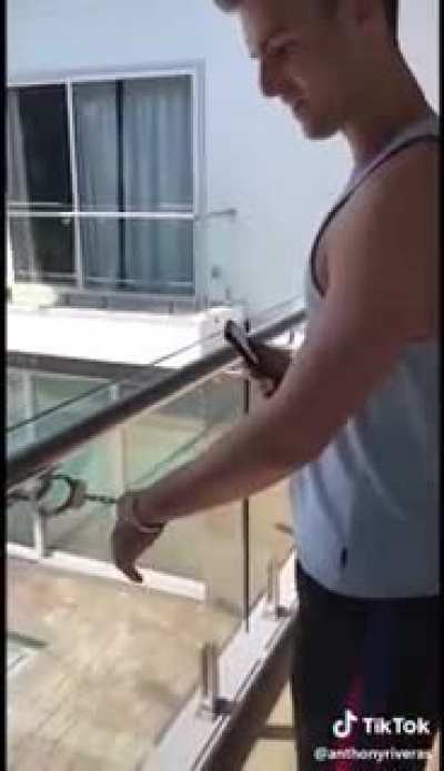 You live on this balcony now