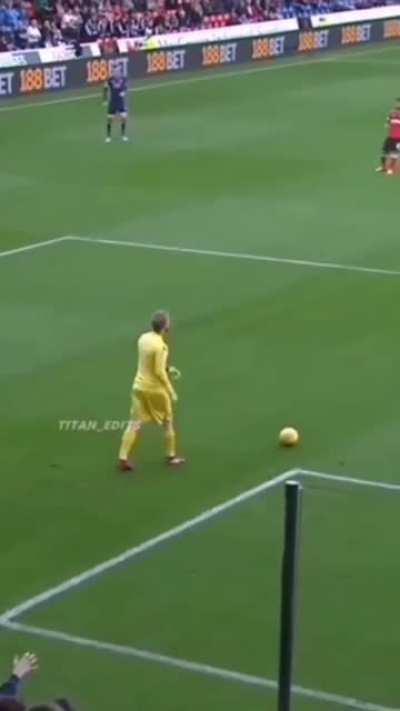 To dribble a striker
