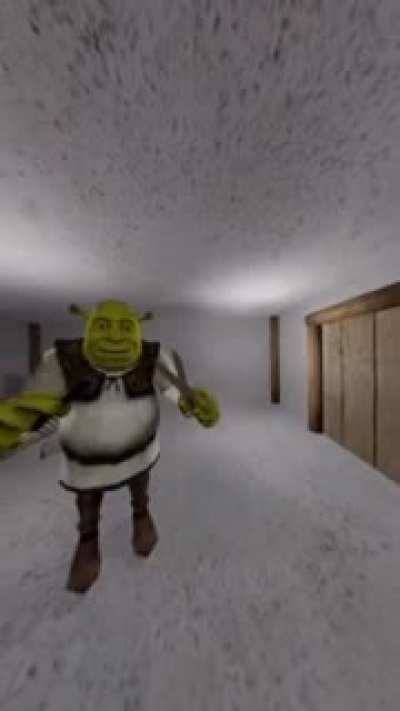 Fique quieto Sherek está a corda seu cabelo
