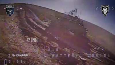 Ukraine's 'Perun' drone team (42nd Mechanized Brigade) chased and struck Russian infantry with FPV drones in the Bakhmut/Chasov Yar sector, claiming 3 enemy KIA and 2 WIA. Feb. 28, 2024 post
