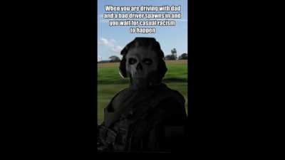 Driving with dad is always fun