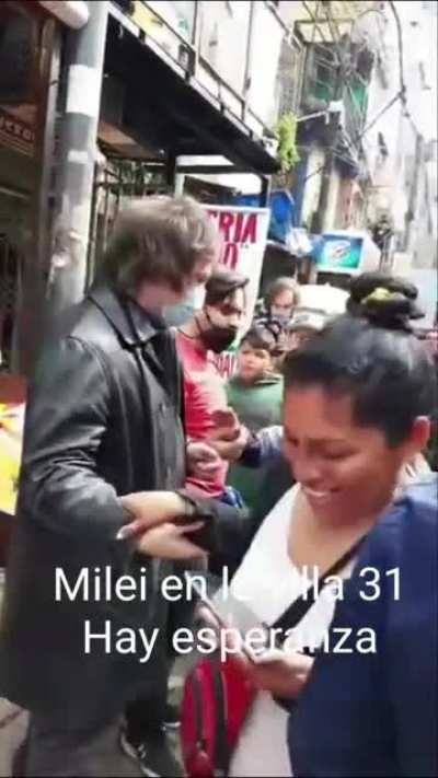 Milei en la Villa 31