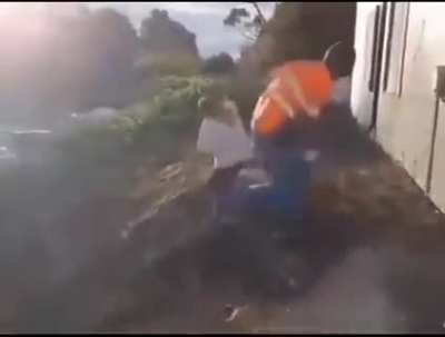 Assaulting someone