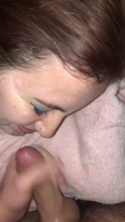 I wasn’t smiling, it went up my nose