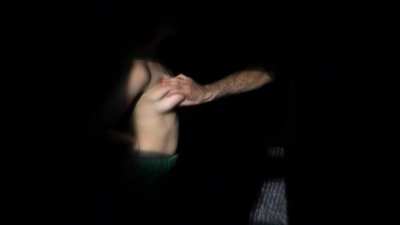 Fondling actress's breast, getting progressively more intense to extreme