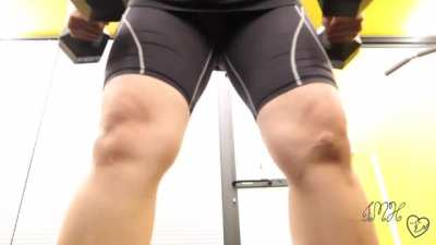 Crotchless Pant In A Gym [F]