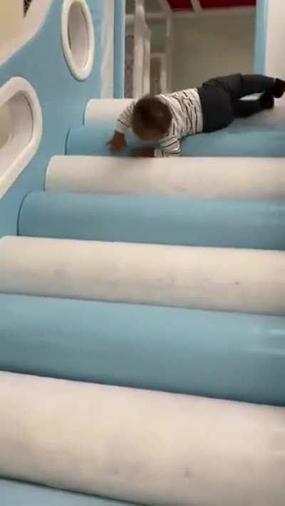 Falling with a smile