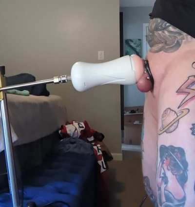 Letting the machine fuck my cock is my favorite thing ever