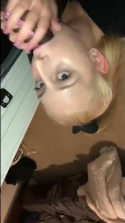 The size of her head