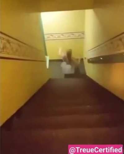 HMC while I slide down some stairs