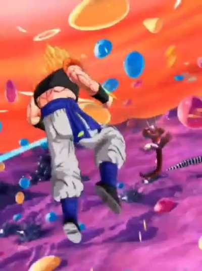 Ultra Super Gogeta trailer reveal but I memed it