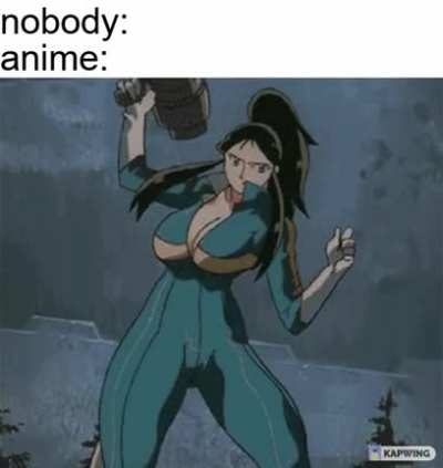 anime does not follow the laws of physics
