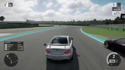 Enjoying a nice day at the track...