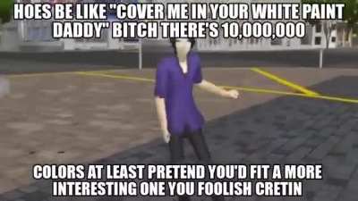 He has some nice white paint caw caw