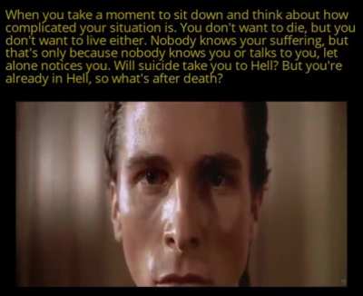 I think I’m having an Existential crisis