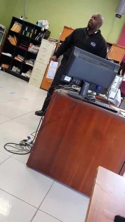 Angry customer in a car dealership…