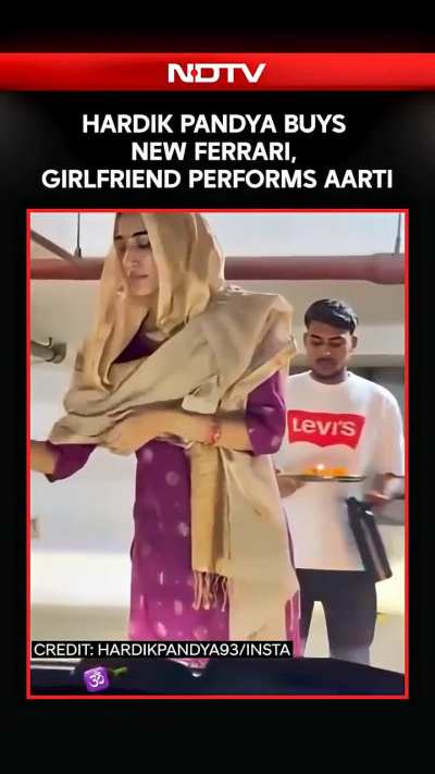 Hardik Pandya's New Ferrari 12Cilindri Gets Desi Welcome From Mahieka Sharma