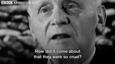 German WW1 veteran describes killing French soldier during bayonet charge [BBC]