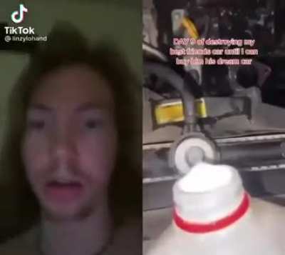 No, there is NO way you can put a milk all over the car!